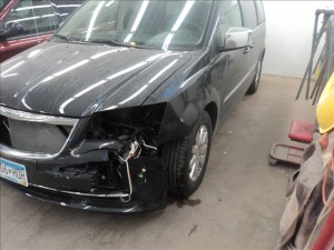 Auto body repair work