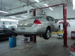 Auto body repair work