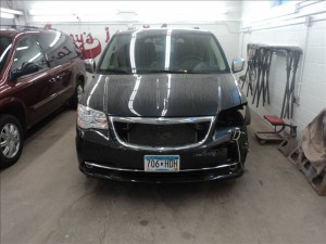 Auto body repair work